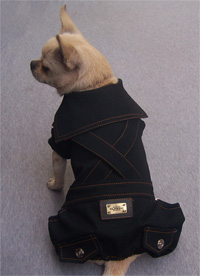 Cute Denim Skirt Dog Hoodie