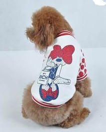 Dog clothes sweater vest vest T shirt cute Spring and Autumn