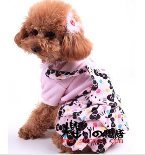 Child pet dog wedding dress