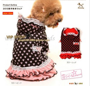 Cherry Chiffon Cake little skirt / dog dress