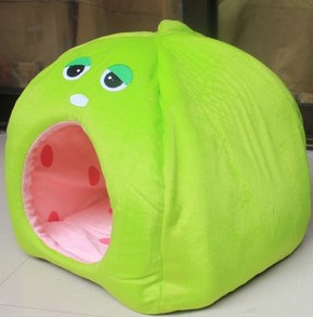 Cat face pet bed house