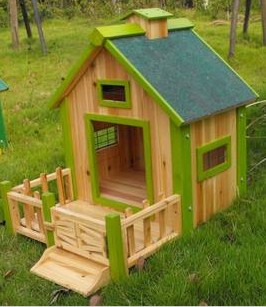 Wumianwofang cotton blue roof dog house