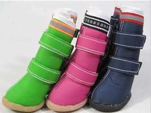 PU zipper shoes dog shoes