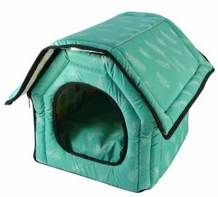 Cat face pet bed house