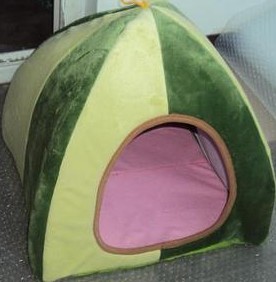 Cat face pet bed house