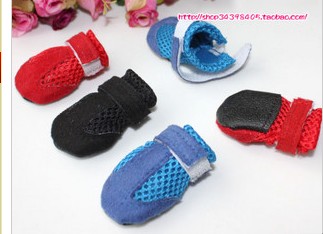 Slip the end of breathable comfort shoes dog shoes pet