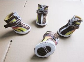 Pet shoes, small diamond inlaid leather boots simulation