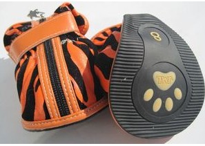 Pets double straps slip breathable shoes