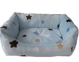 Leopard cashmere square high-backed sofa bed pet kennel small pillow to send