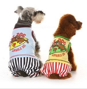 Article sailor suit lapel Touchdog outside, pet costumes