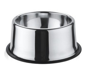 Large non-slip and durable stainless steel pet bowl dog bowl