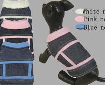 Fresh pet dog jeans, vest vest