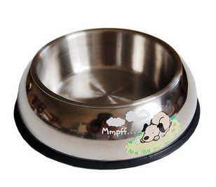 Pet bowl dog bowl cat bowls utensils High water bowl stainless steel pots of paint-slip stainless st