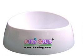 Pet bowl with a bone-type