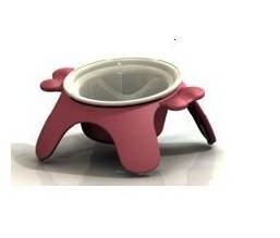 Pet bowl dog bowl double bowl double bowl round the table eating a bowl tableware