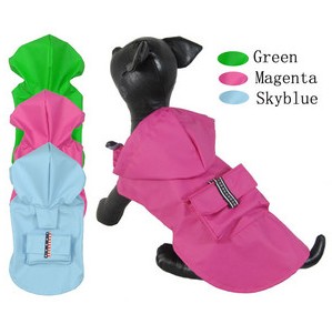 Double hooded raincoat pet pet dog raincoat