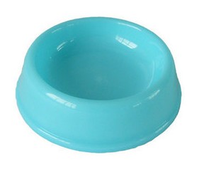 Egg-shaped plastic bowl