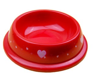 Oblique Red Pet Bowl