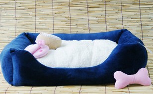 Plush pink dog bed cat bed pet bed pet kennel lovely nest