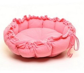 Luxury dog â€‹â€‹bed cat bed detachable pink bones