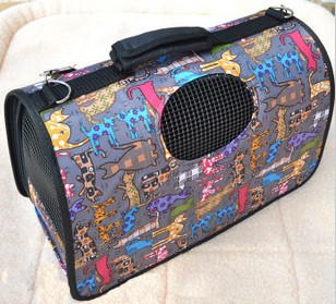 PU leather cushion the end of independent removable and washable Â Dog Carriers